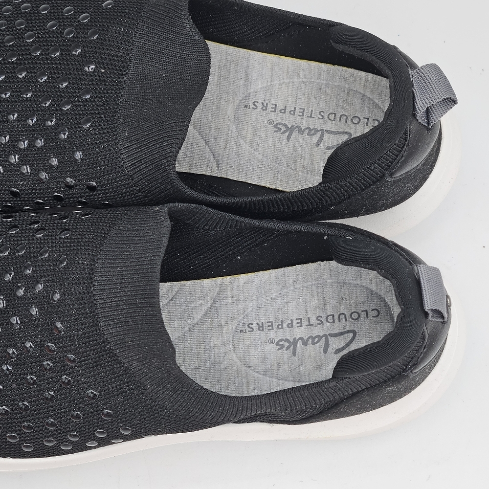 Clarks cloudstepper Nova Grove black slipon shoes size 6.5 - Picture 12 of 15